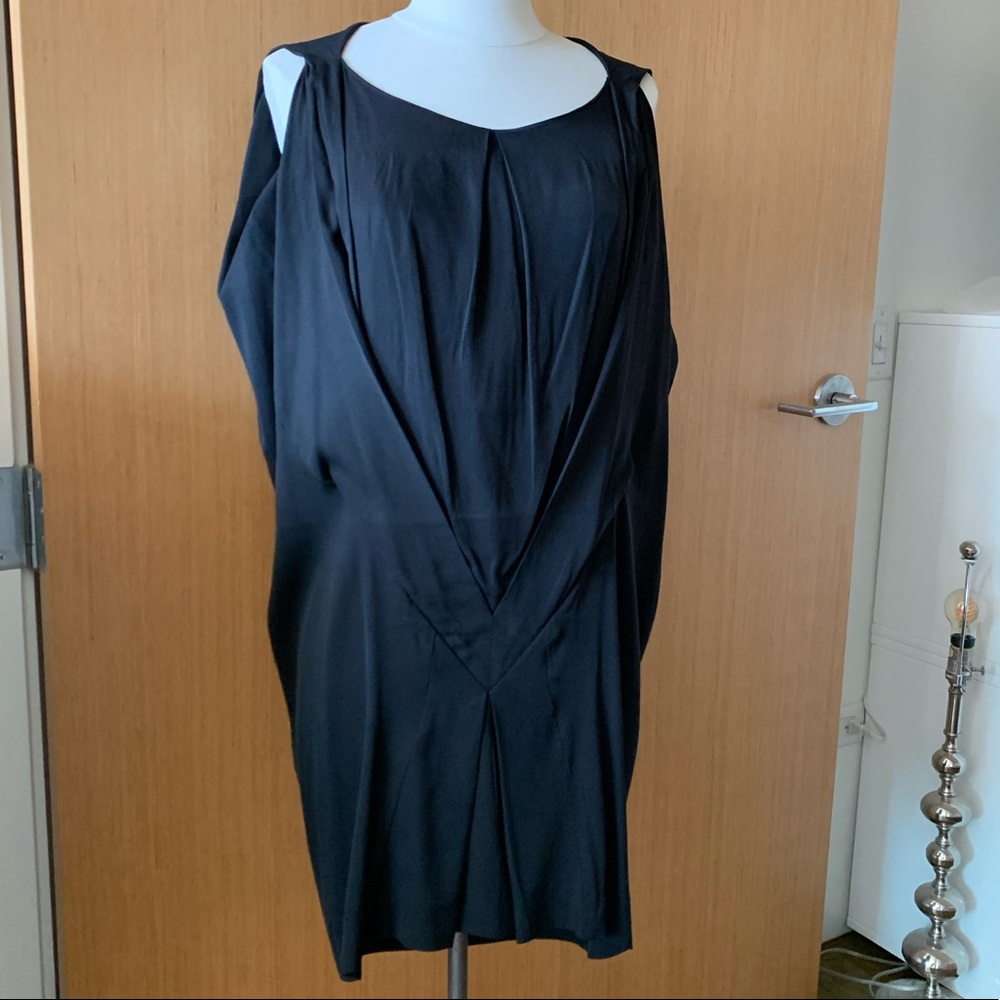 Daryl K Black Stretch Silk Sleeveless Dress Sz. 4